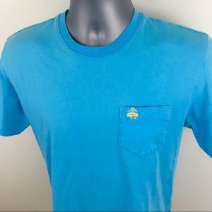 ⭐️Brooks Brothers Men’s Medium Blue T-shirt Pocket